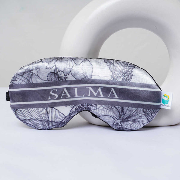 Personalized Floral Printed Eye Mask