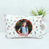 Personalized Floral Printed Kids Photo Pillow