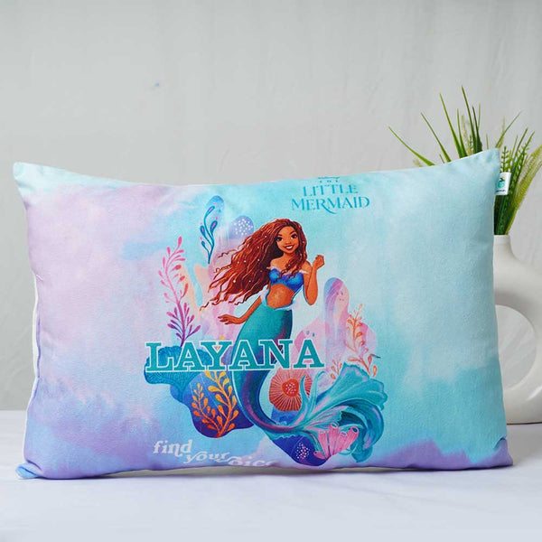Personalized Mermaid Printed Kids Pillow