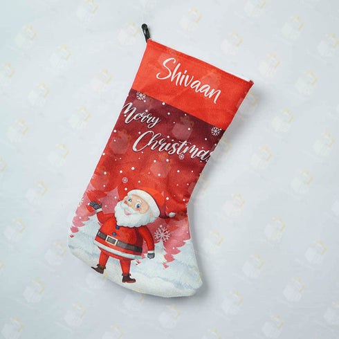 Personalized Merry Christmas Decoration Santa Stocking