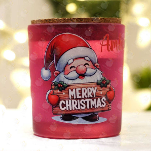 Personalized Merry Christmas Scented Candle