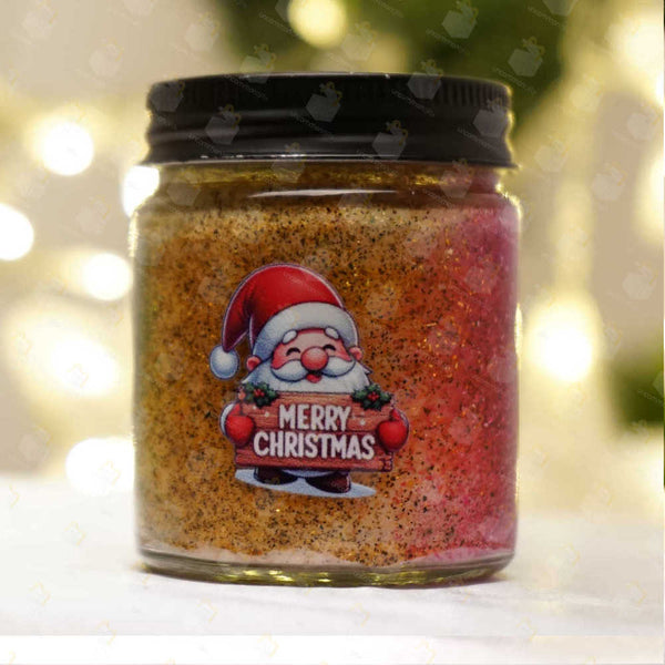 Personalized Merry Christmas Scented Jar Candle