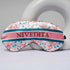 Personalized Pink Floral Printed Eye Masks