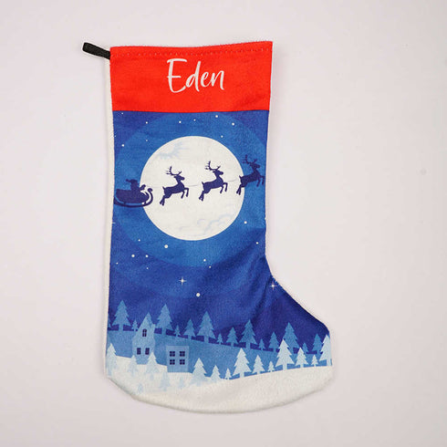 Personalized Reindeer Stocking for Christmas