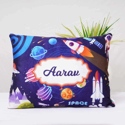 Personalized Space Printed Kids Pillow