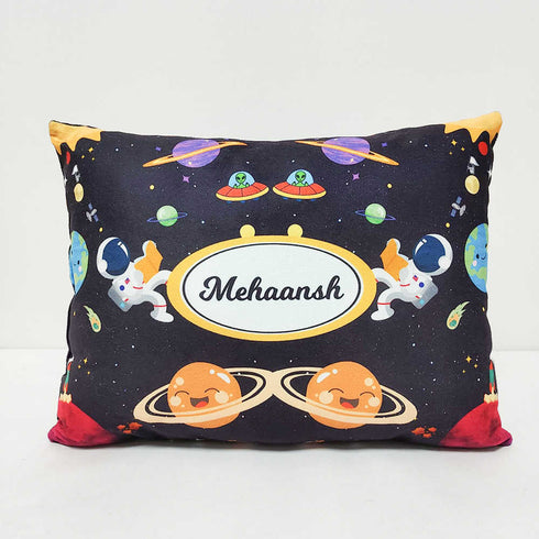 Personalized Space Printed Kids Pillow