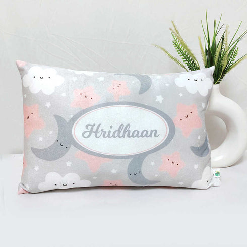 Personalized Stars Printed Kids Pillow