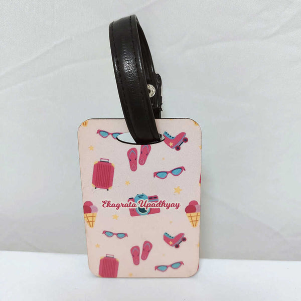 Personalized Sunglass Printed Luggage Tag
