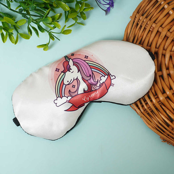 Personalized Unicorn Printed Kids Eye Mask