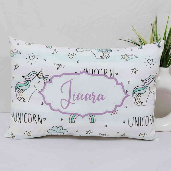 Personalized Unicorns Printed Kids Pillow