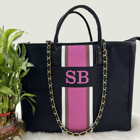 Pink Luna Personalised Handbag - Uncommongifts.in