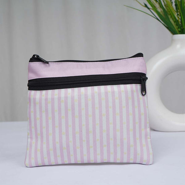 Pink Strap Printed Travel Pouch - Uncommongifts.in