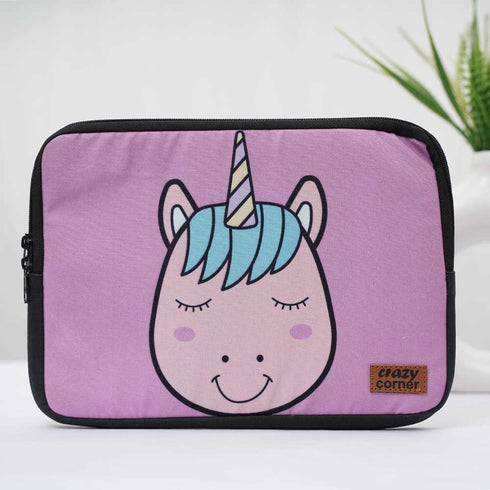 Pink Unicorn Printed Laptop Sleeve/Cover 11 inch