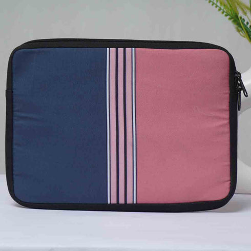 Pink & Blue Printed Laptop Sleeve/Cover 11 inch