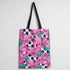 Pink Floral Printed Tote Bag