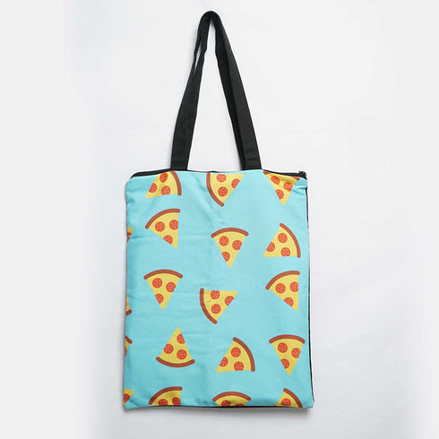 Pizza Printed Tote Bag