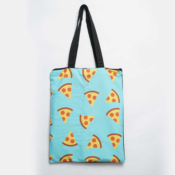 Pizza Printed Tote Bag