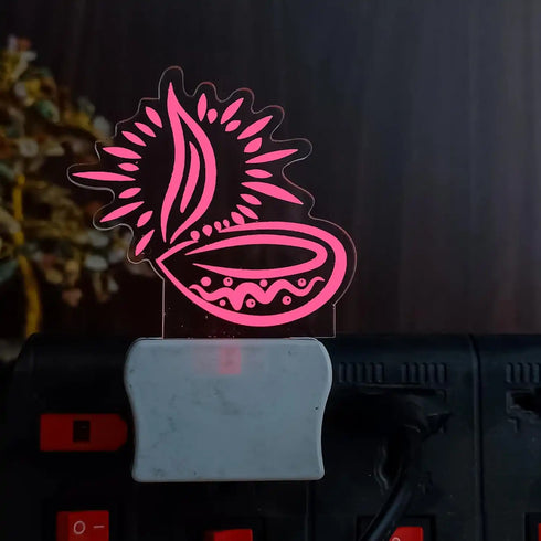 Plug & Glow Diya Night Lamp