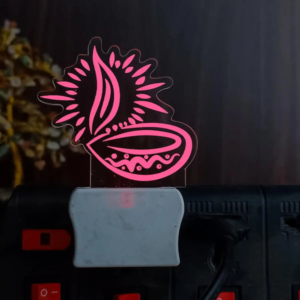 Plug & Glow Diya Night Lamp