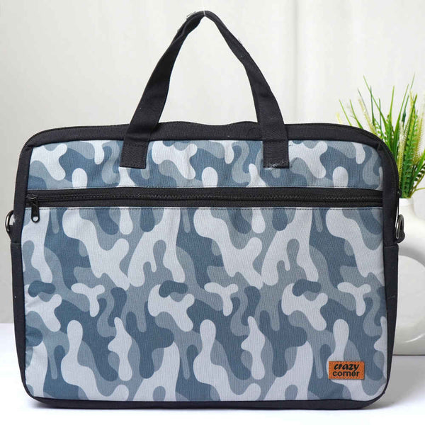 Printed Canvas Laptop Bag