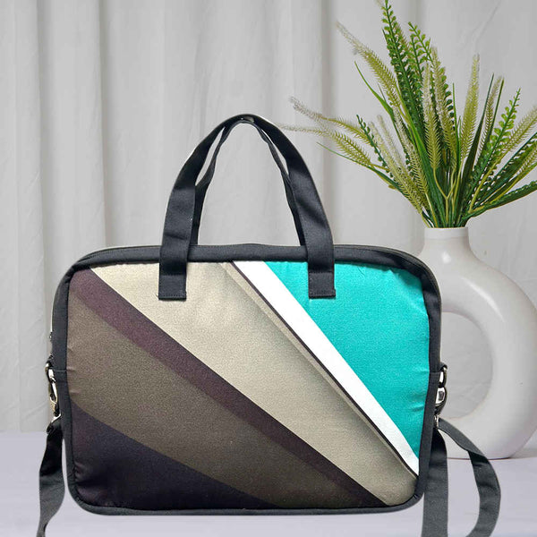 Printed Canvas Laptop Bag Fit 15.6 Inch Laptop