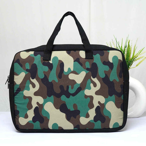 Printed Canvas Laptop Bag