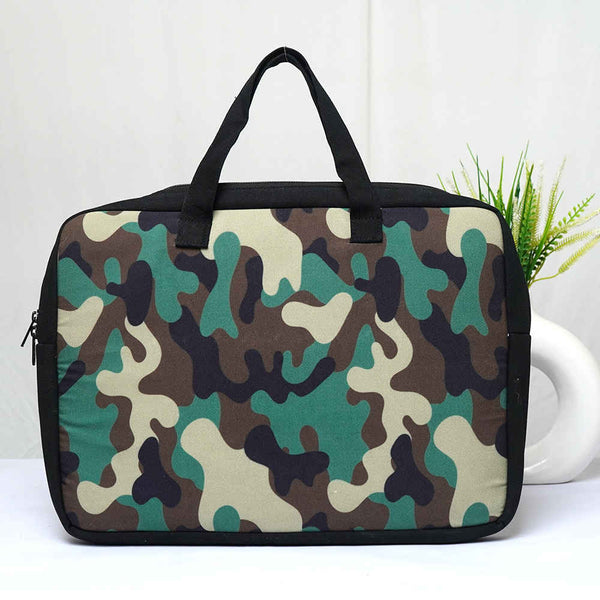Printed Canvas Laptop Bag