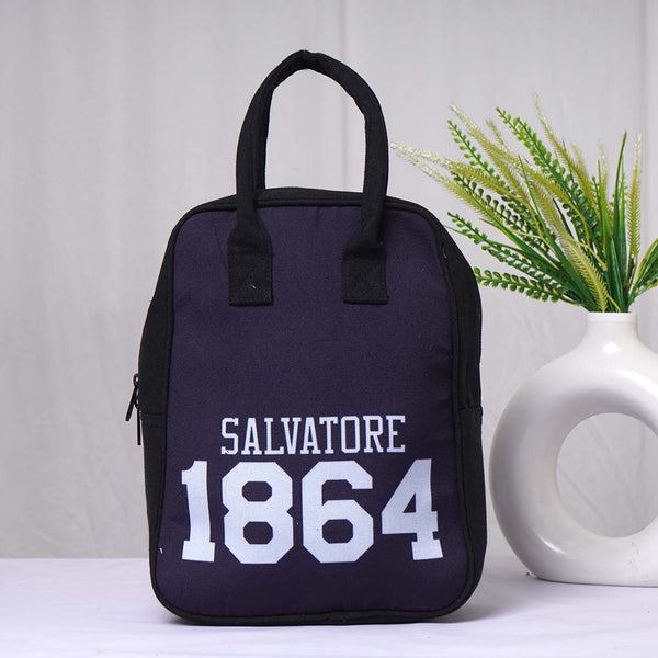 Printed Canvas Lunch Bag - Uncommongifts.in