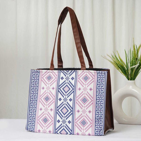 Printed PU Handheld Box Bag - Uncommongifts.in