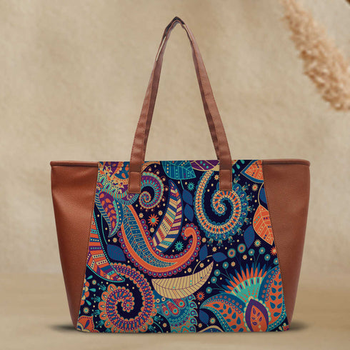 Printed Shopper Shoulder Bag - Uncommongifts.in