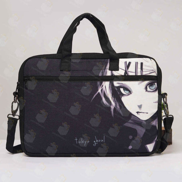 Printed Canvas Laptop Bag - 15.6 inch