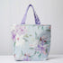 Purple Floral Printed Lunch Bag With Handle