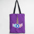 Purple Unicorn Printed Tote Bag