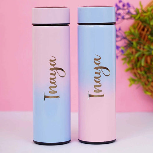 Rainbow Temperature Bottle With Name