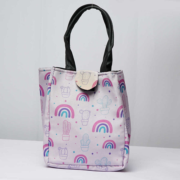 Rainbow Printed Lunch Bag With Handle