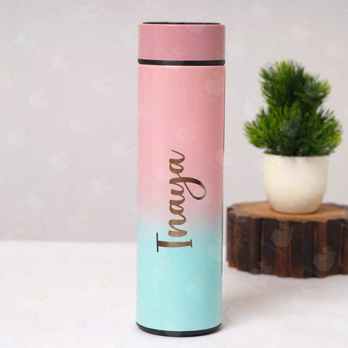 Rainbow Temperature Bottle With Name