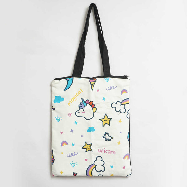Rainbows And Unicorns Printed Tote Bag