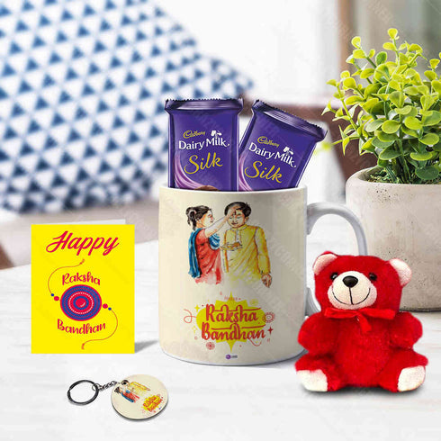 Raksha Bandhan Mug Gift Combo - Uncommongifts.in