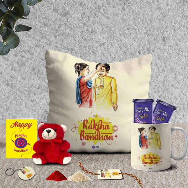 Raksha Bandhan Printed Gift Combo - Uncommongifts.in