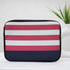 Red & White Stripes Printed Laptop Sleeve/Cover 11 inch