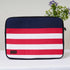 Red & White Stripes Printed Laptop Sleeve/Cover 13 inch