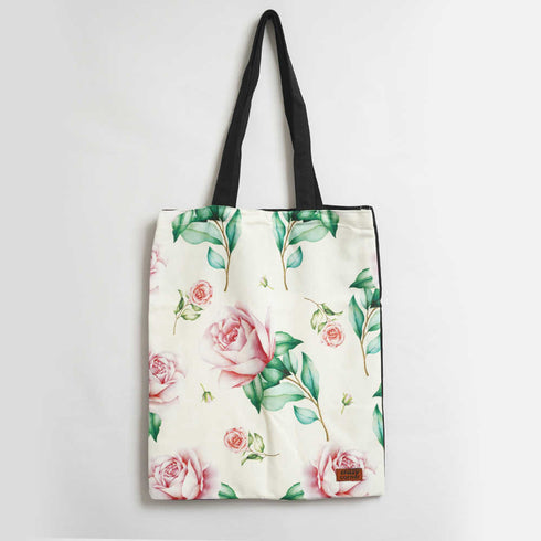 Roses Printed Tote Bag