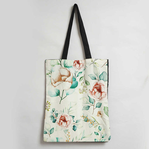 Roses Printed Tote Bag