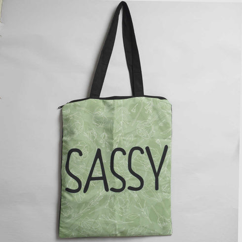 Sassy Printed Tote Bag