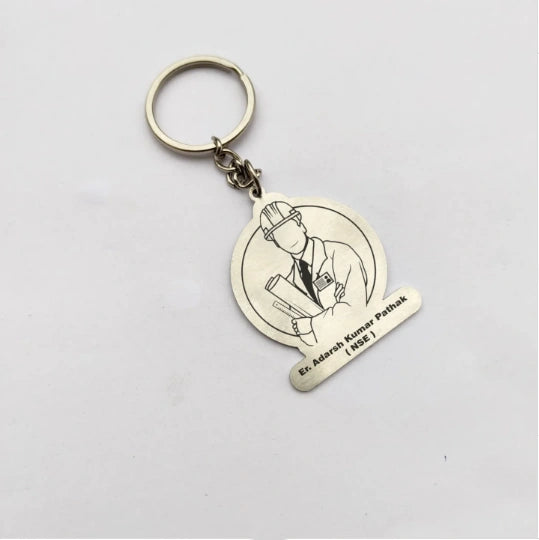 Personalized Engineer Keychain