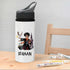 Personalised 600ml Grey Lid Sipper Bottle