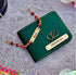 Personalised Men Wallet With Rudraksh Rakhi Combo