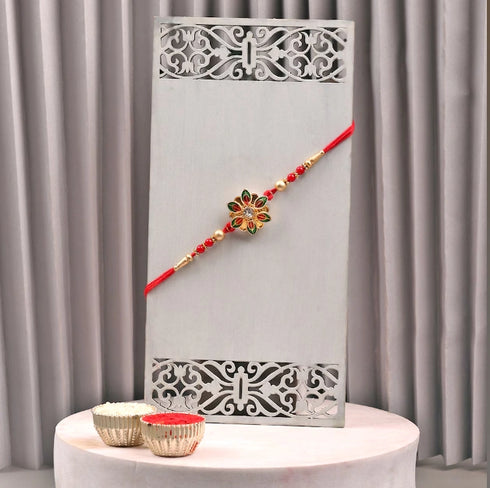 Personalised Cushion with Mug Rakhi Combo