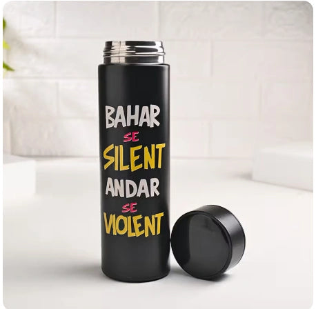 Customized Bro Rakhi With Temperature Bottle