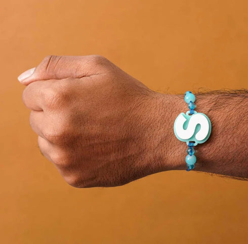 Personalized 3D Alphabet Acrylic Rakhi